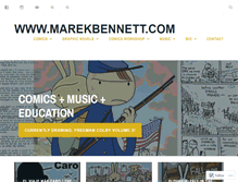 Tablet Screenshot of marekbennett.com